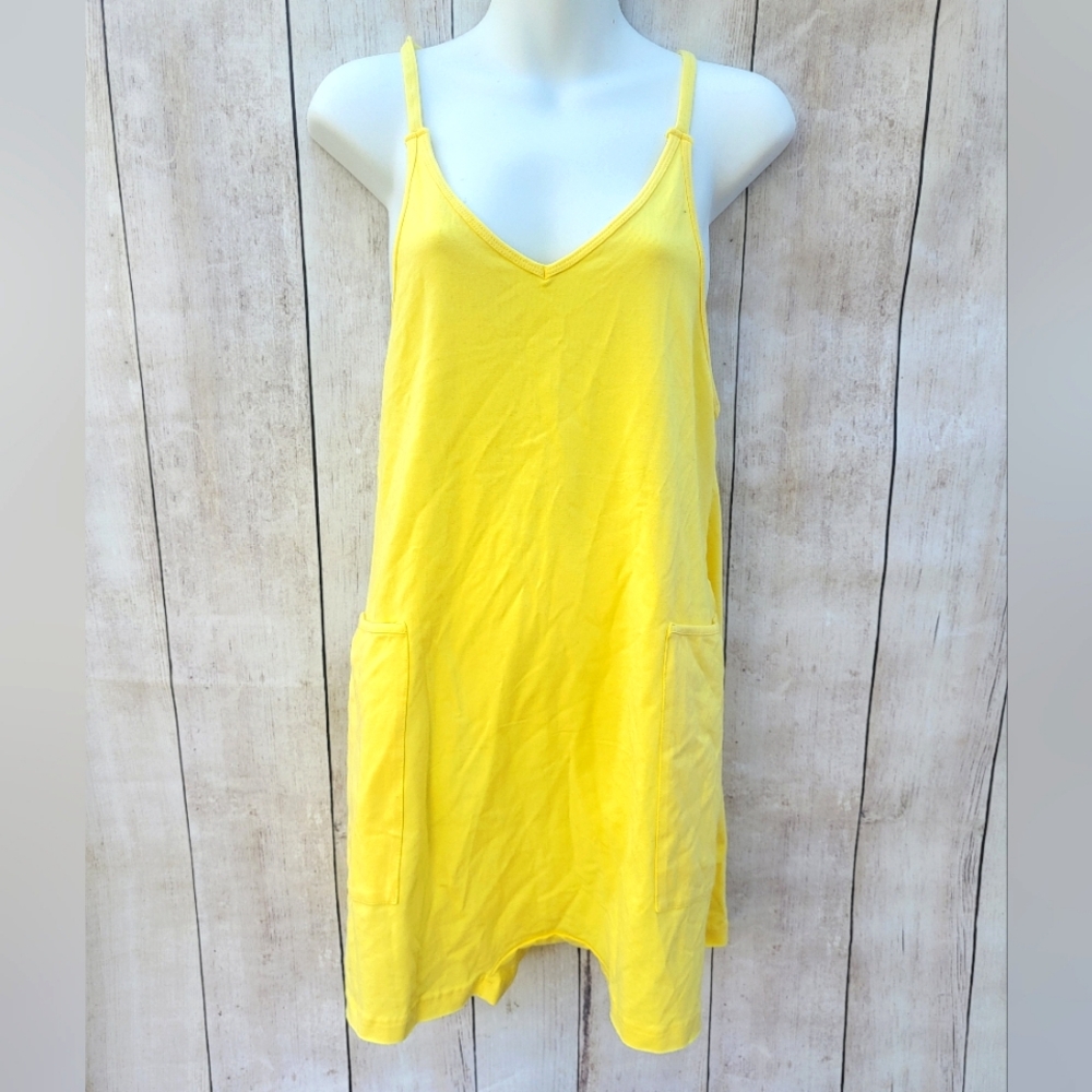 Yellow Vneck Romper